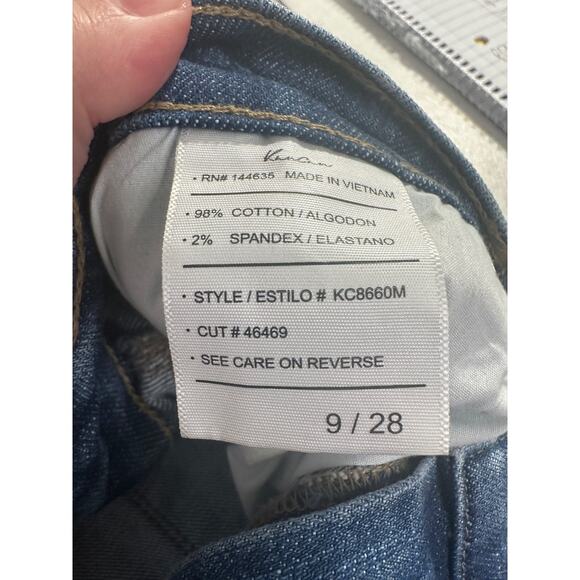 KanCan Estilo Jeans size 9/28 Distressed Denim Stretch Straight Fit Pockets B9 - Picture 5 of 7